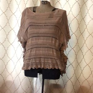 Free People poncho style sweater